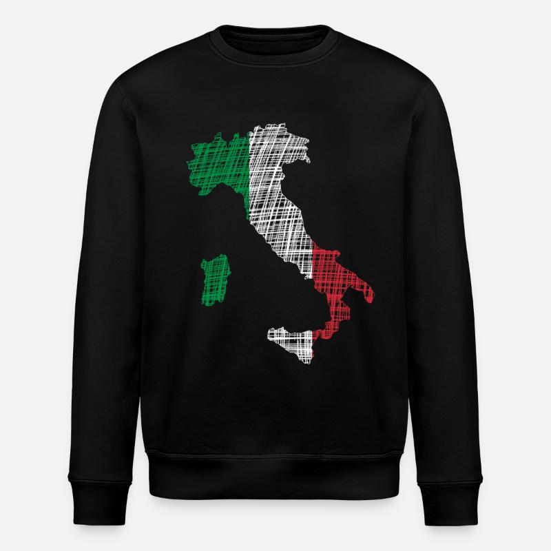 Italien - Stanley/Stella Unisex Bio-Sweatshirt ROLLER - Schwarz