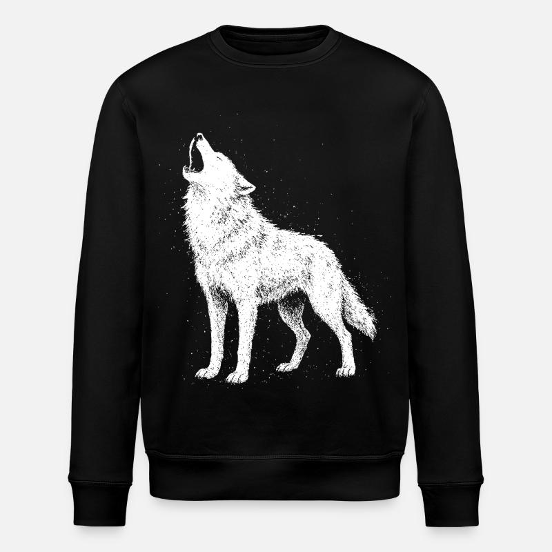 Wolfsgeheul - Stanley/Stella Unisex Bio-Sweatshirt ROLLER - Schwarz