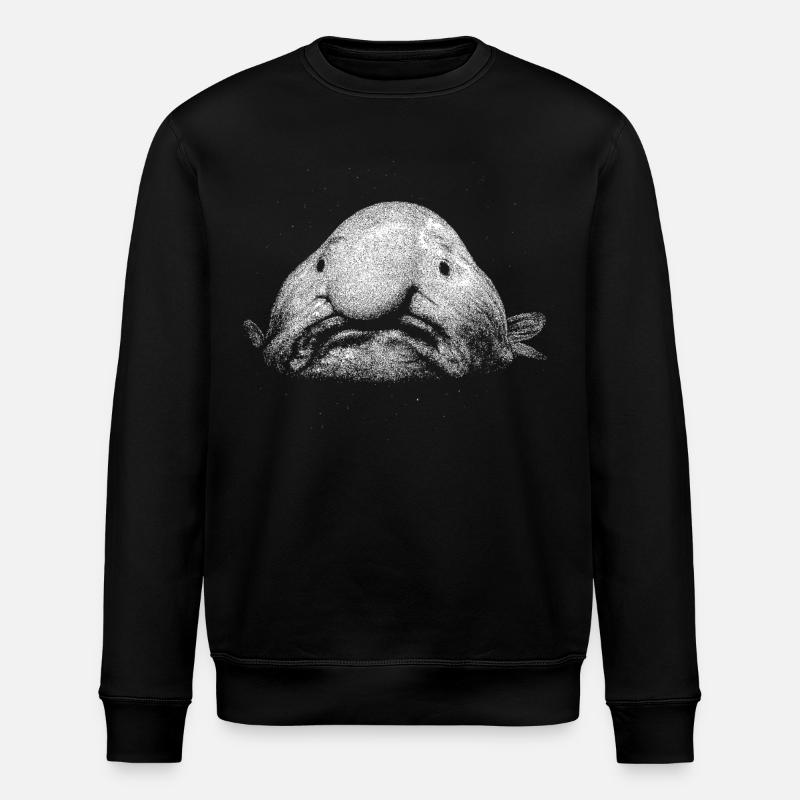 A blob fish - Stanley/Stella ROLLER Unisex Organic Sweatshirt - black