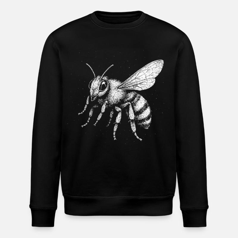 A bee - Stanley/Stella ROLLER Unisex Organic Sweatshirt - black