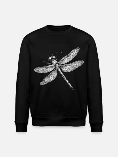 Dragonfly - Stanley/Stella ROLLER Unisex Organic Sweatshirt - black