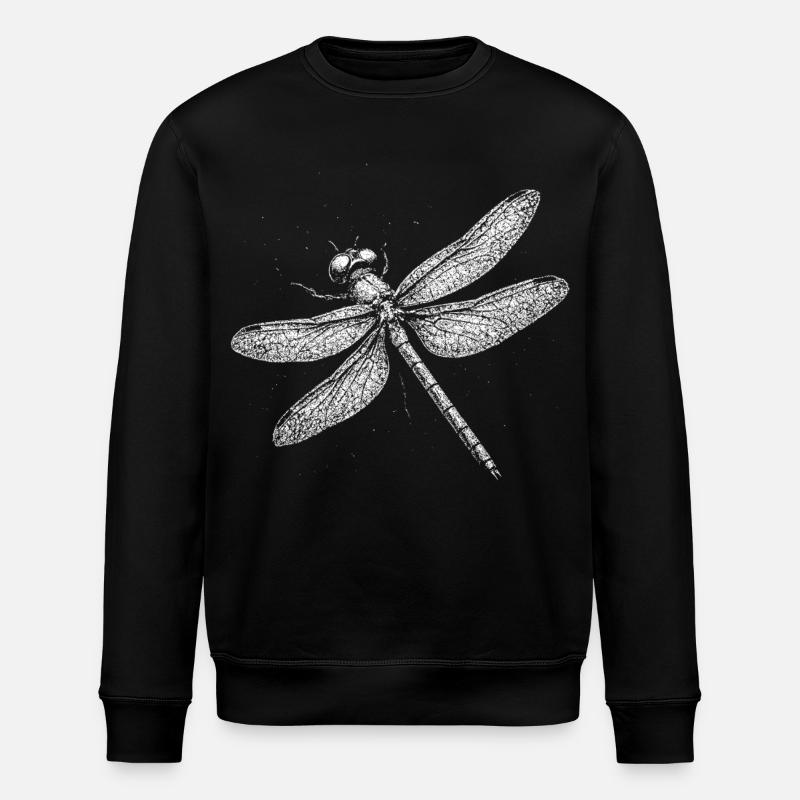 Dragonfly - Stanley/Stella ROLLER Unisex Organic Sweatshirt - black