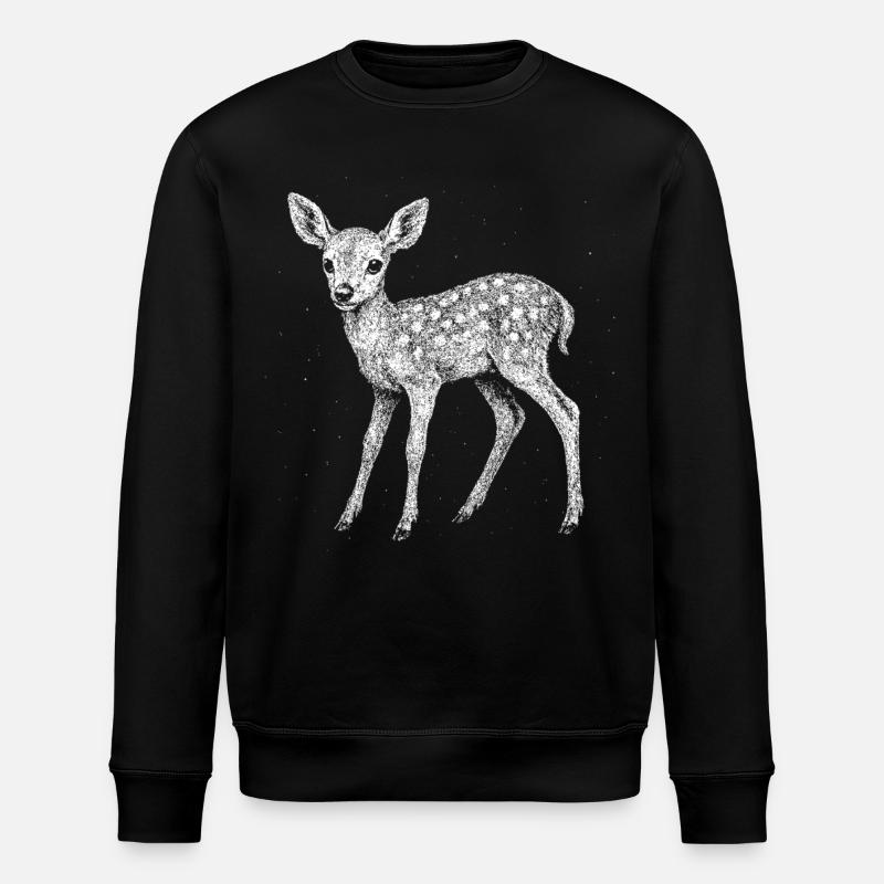 Rehkitz - Stanley/Stella Unisex Bio-Sweatshirt ROLLER - Schwarz