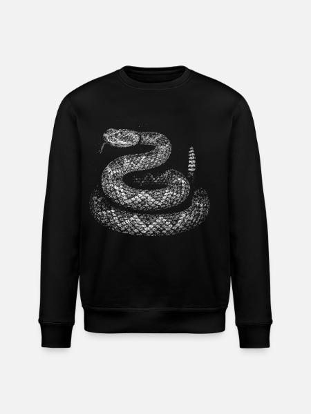 Snake - Stanley/Stella ROLLER Unisex Organic Sweatshirt - black