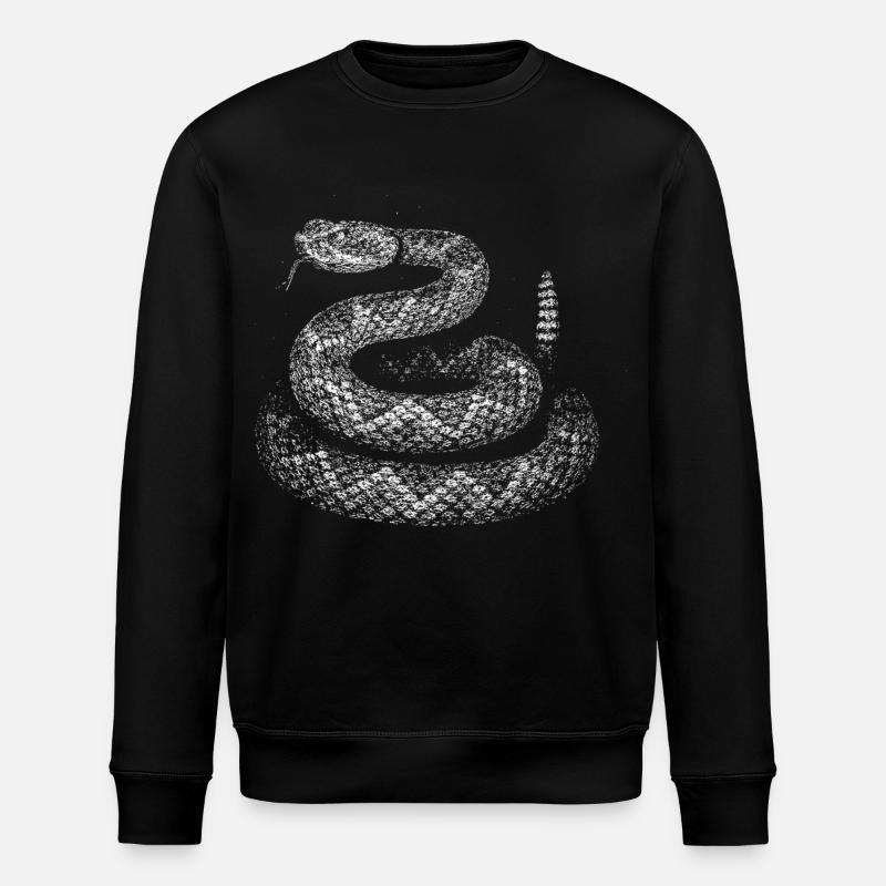 Snake - Stanley/Stella ROLLER Unisex Organic Sweatshirt - black