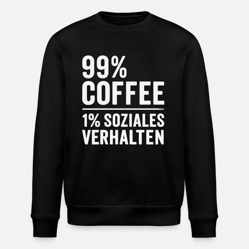 99 % Café - Sweat bio ROLLER Stanley/Stella Unisexe - noir