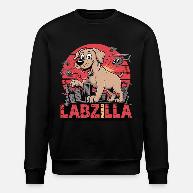 Labzilla – Der gute Junge im Großstadteinsatz - Stanley/Stella Unisex Bio-Sweatshirt ROLLER - Schwarz
