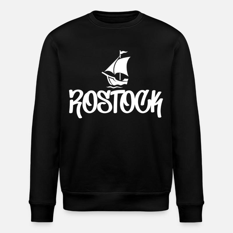 Rostocker Kogge - Stanley/Stella Unisex Bio-Sweatshirt ROLLER - Schwarz