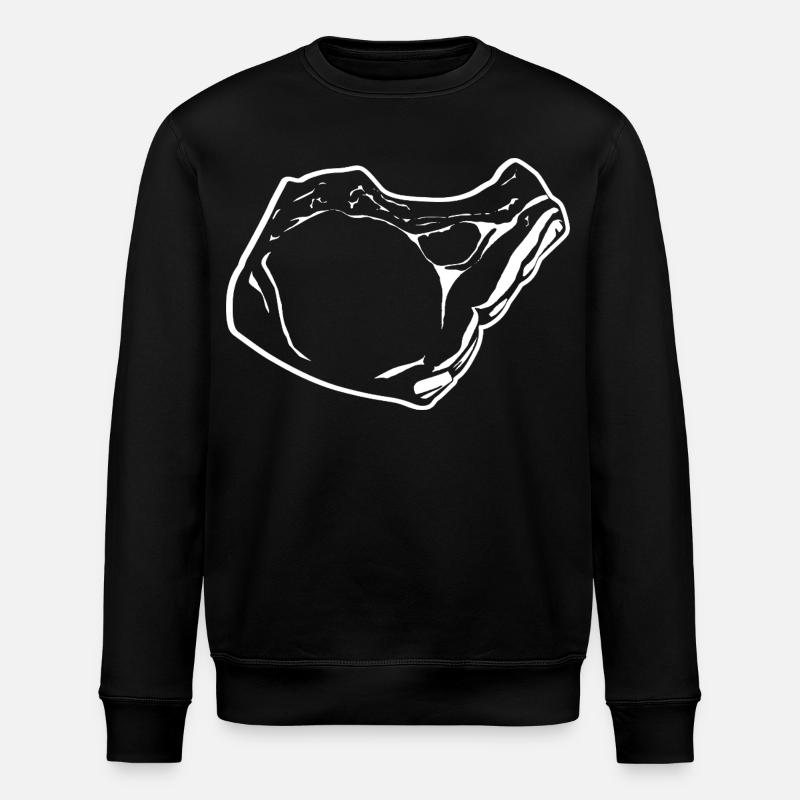Steak Skizze - Stanley/Stella Unisex Bio-Sweatshirt ROLLER - Schwarz