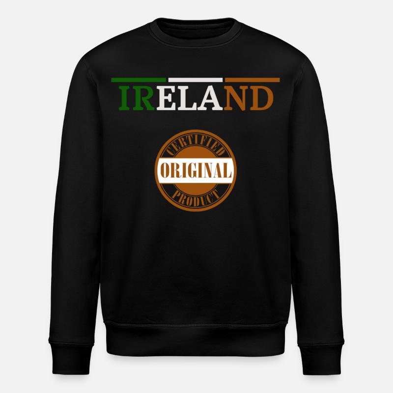 Drapeau de l’Irlande, Irish Pride - Sweat bio ROLLER Stanley/Stella Unisexe - noir
