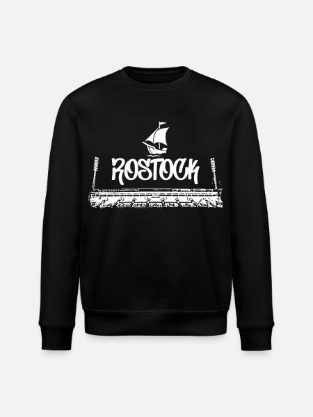 Rostock Forever - Stanley/Stella Unisex Bio-Sweatshirt ROLLER - Schwarz