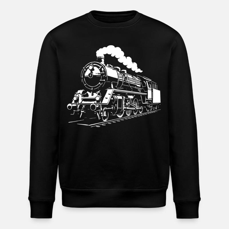 Dampfzeit - Stanley/Stella Unisex Bio-Sweatshirt ROLLER - Schwarz