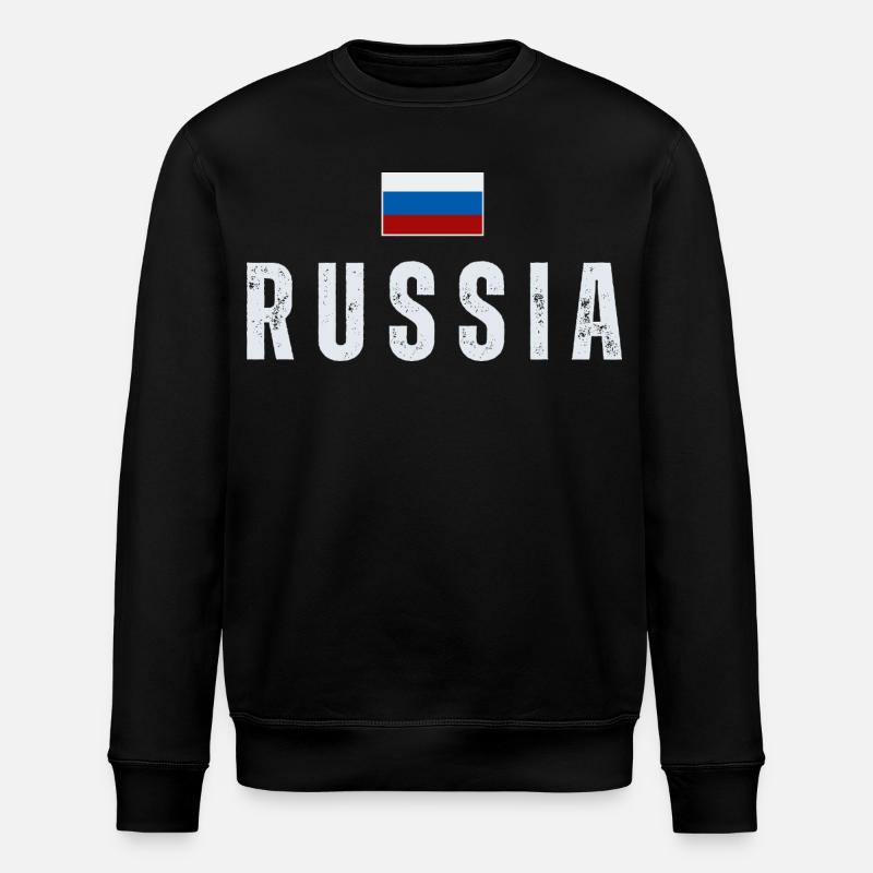 Drapeau russe, fierté russe - Sweat bio ROLLER Stanley/Stella Unisexe - noir