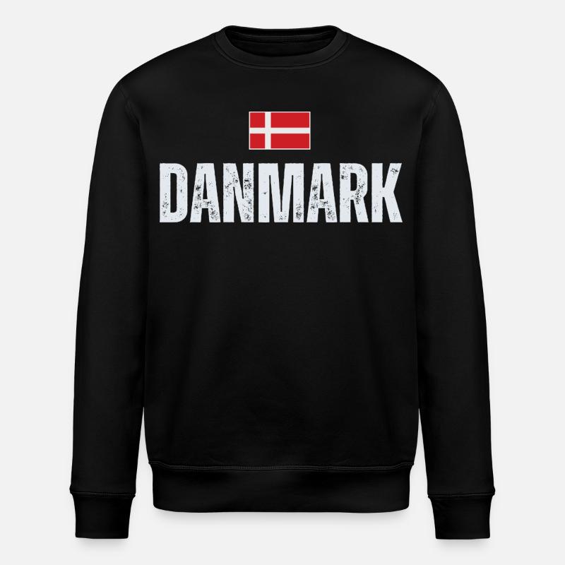 Dänischer Stolz, stolzer Däne - Stanley/Stella Unisex Bio-Sweatshirt ROLLER - Schwarz