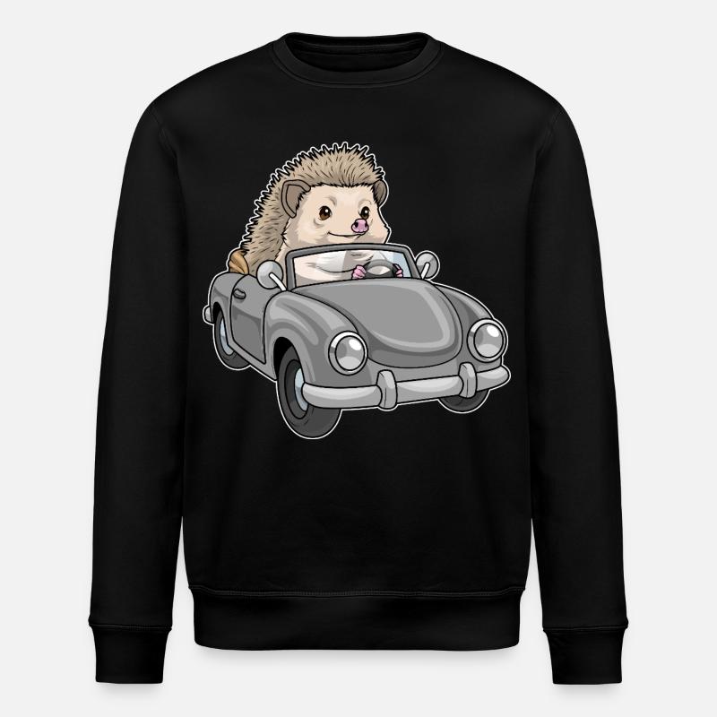 Voiture hérisson - Sweat bio ROLLER Stanley/Stella Unisexe - noir