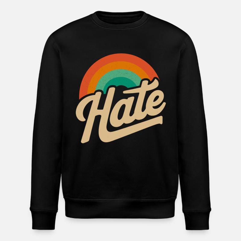 Hate aber auf eine nette weise - Stanley/Stella Unisex Bio-Sweatshirt ROLLER - Schwarz