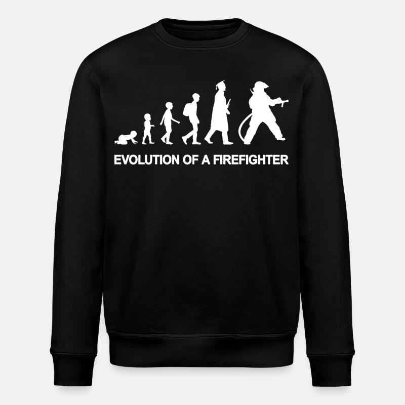 From child to firefighter - Stanley/Stella ROLLER Unisex Organic Sweatshirt - black