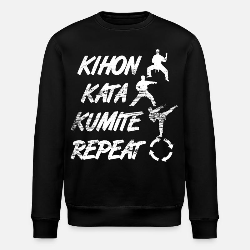 Kihon Kata Kumite Répétition - Sweat bio ROLLER Stanley/Stella Unisexe - noir
