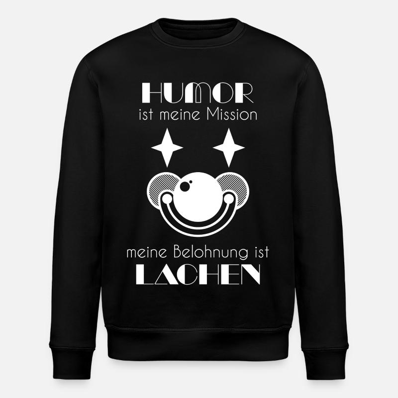 Clown / Clownsgesicht - Stanley/Stella Unisex Bio-Sweatshirt ROLLER - Schwarz