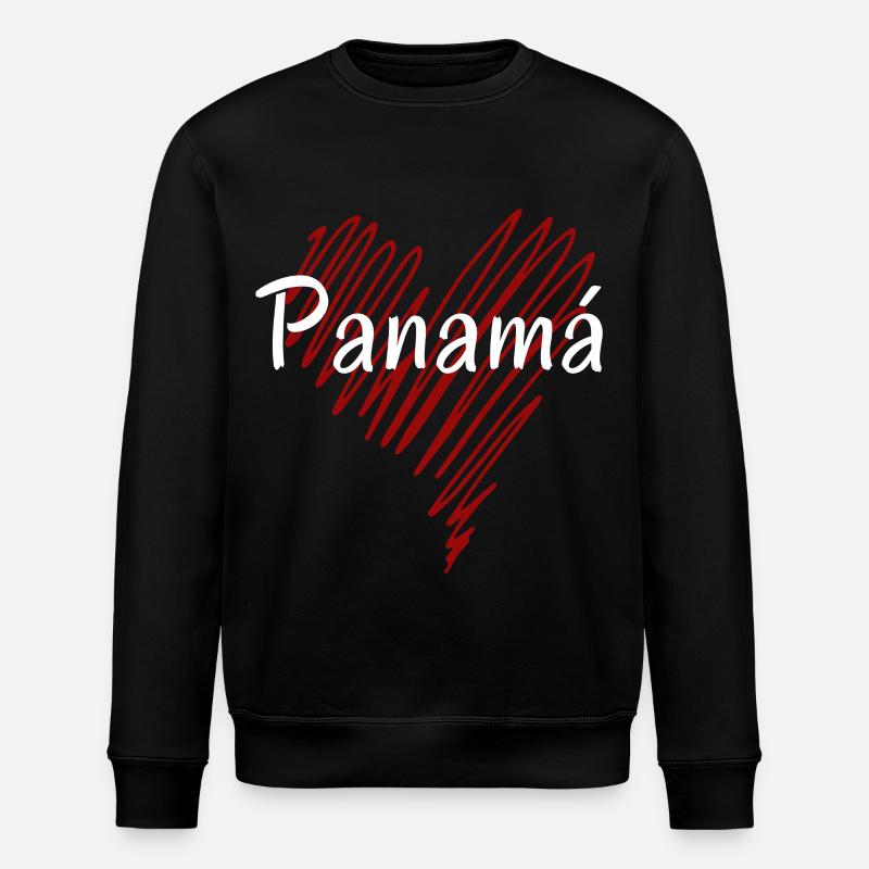 J’aime le Panama, fierté panaméenne - Sweat bio ROLLER Stanley/Stella Unisexe - noir