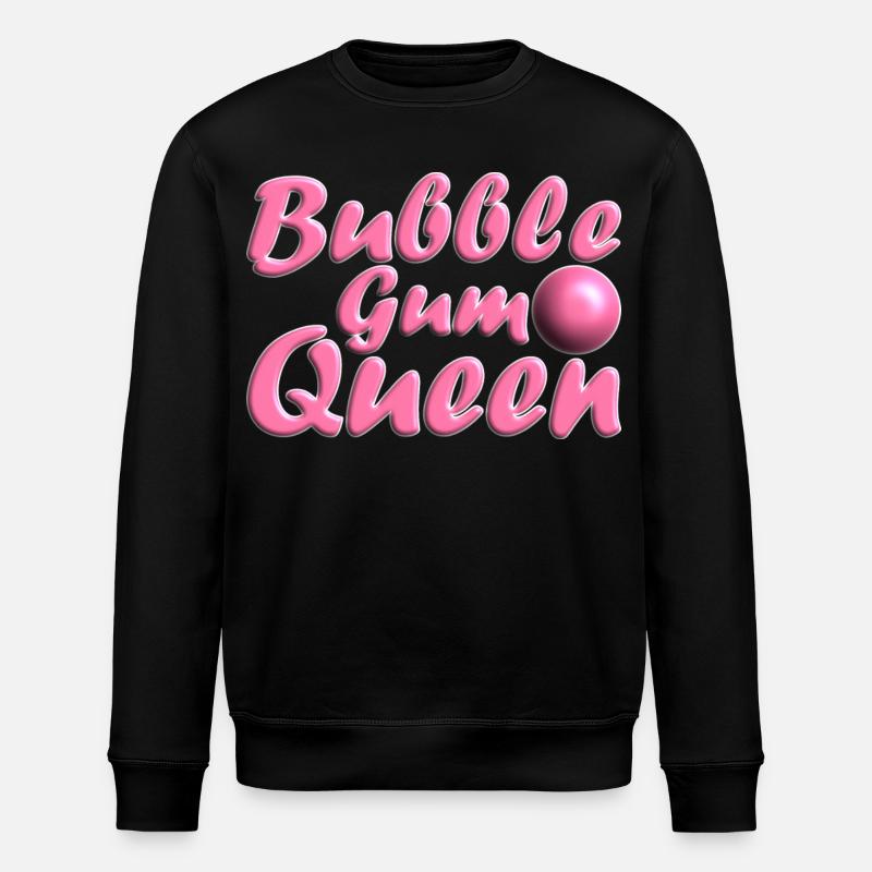 Bubblegum Queen rosa - Stanley/Stella Unisex Bio-Sweatshirt ROLLER - Schwarz
