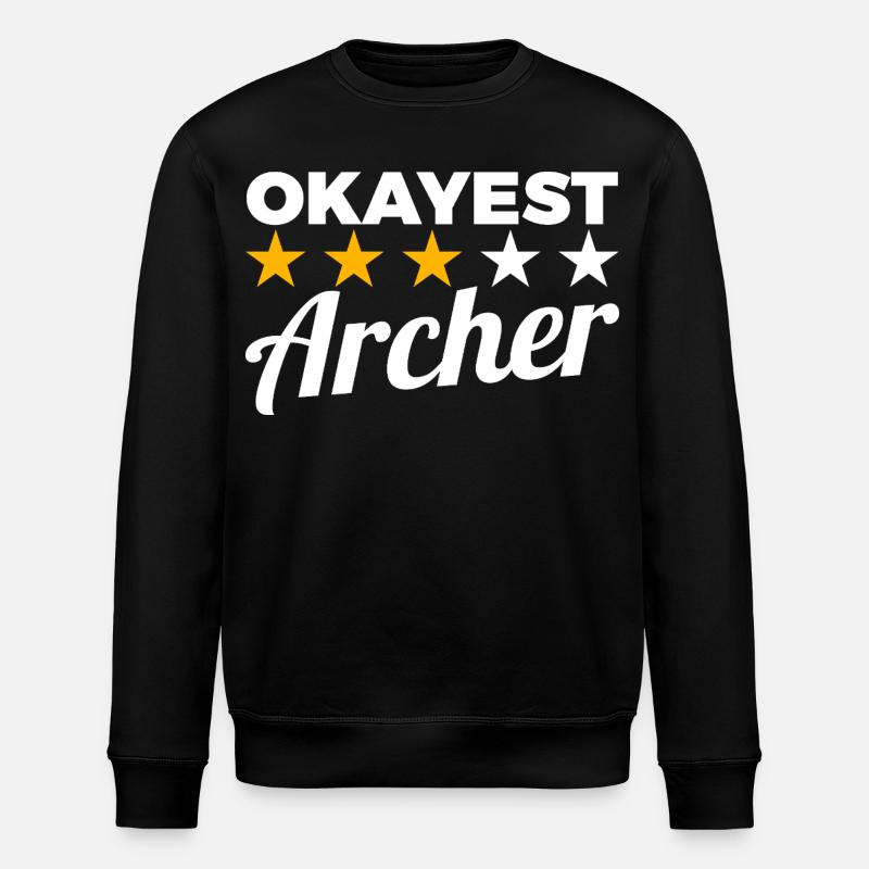 Durchschnittlicher Bogensportler - Stanley/Stella Unisex Bio-Sweatshirt ROLLER - Schwarz