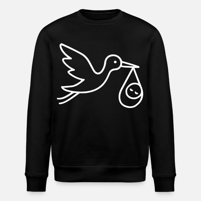 Minimal Baby Arrival - Stanley/Stella Unisex Bio-Sweatshirt ROLLER - Schwarz