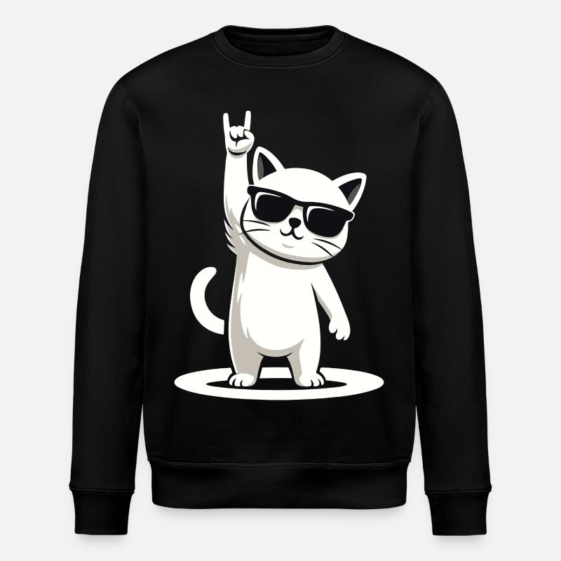 Rock'n' Miez - Stanley/Stella Unisex Bio-Sweatshirt ROLLER - Schwarz