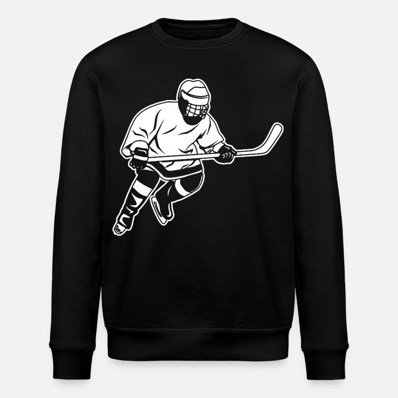 Eishockeyspieler - Stanley/Stella Unisex Bio-Sweatshirt ROLLER - Schwarz