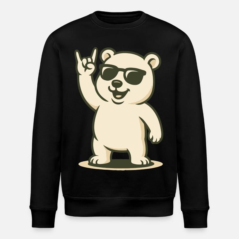 Arctic Rocker - Stanley/Stella Unisex Bio-Sweatshirt ROLLER - Schwarz