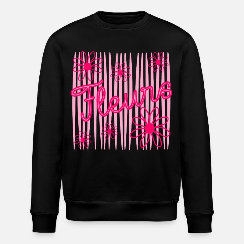 Blumen - Stanley/Stella Unisex Bio-Sweatshirt ROLLER - Schwarz