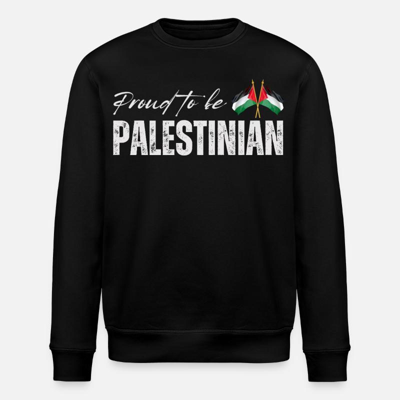 Fier Palestinien, j’adore la Palestine - Sweat bio ROLLER Stanley/Stella Unisexe - noir