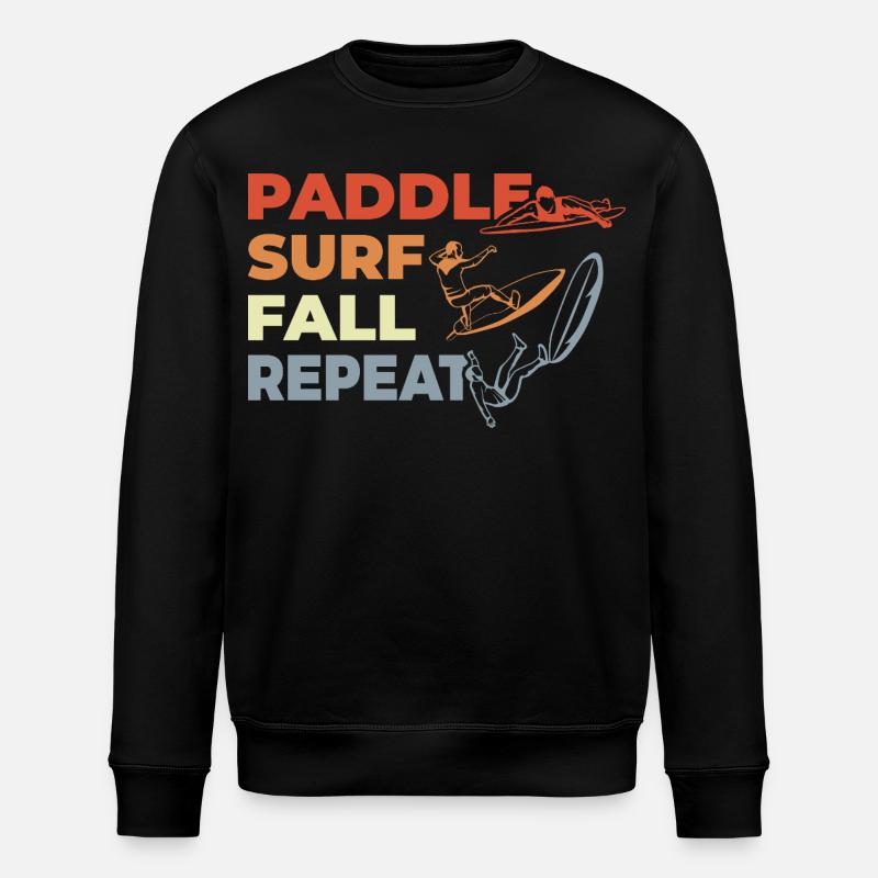 Paddle Surf Répéter - Sweat bio ROLLER Stanley/Stella Unisexe - noir