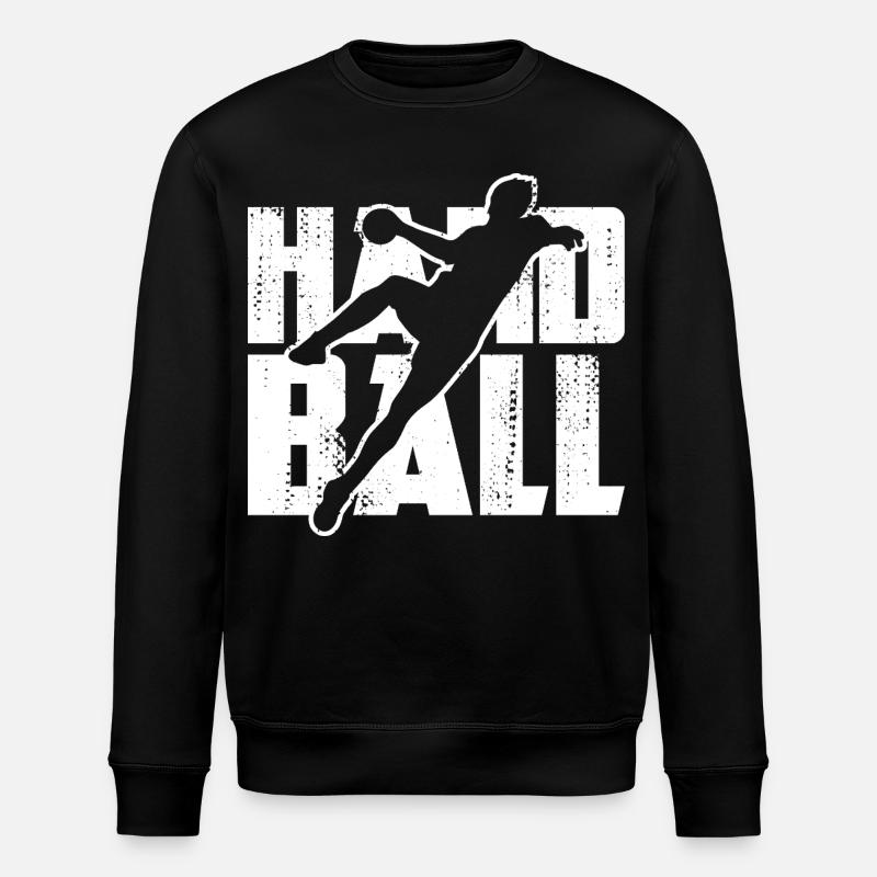 Lustiger Handball - Stanley/Stella Unisex Bio-Sweatshirt ROLLER - Schwarz