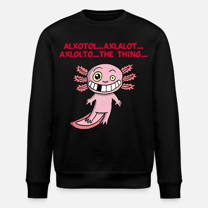 Axolotl - Stanley/Stella Unisex Bio-Sweatshirt ROLLER - Schwarz