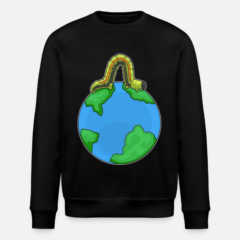 Raupe Erde - Stanley/Stella Unisex Bio-Sweatshirt ROLLER - Schwarz