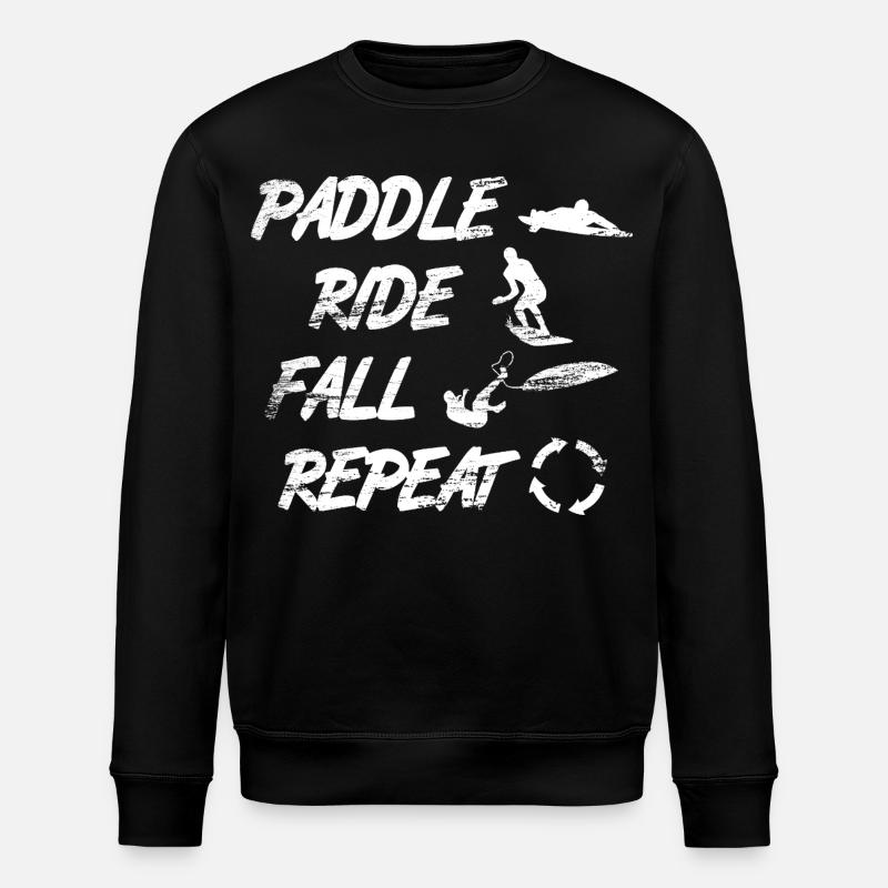Paddle Ride Fall Repeat - Stanley/Stella Unisex Bio-Sweatshirt ROLLER - Schwarz