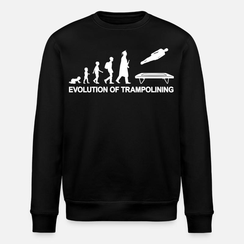 Evolution Trampolinist - Stanley/Stella Unisex Bio-Sweatshirt ROLLER - Schwarz