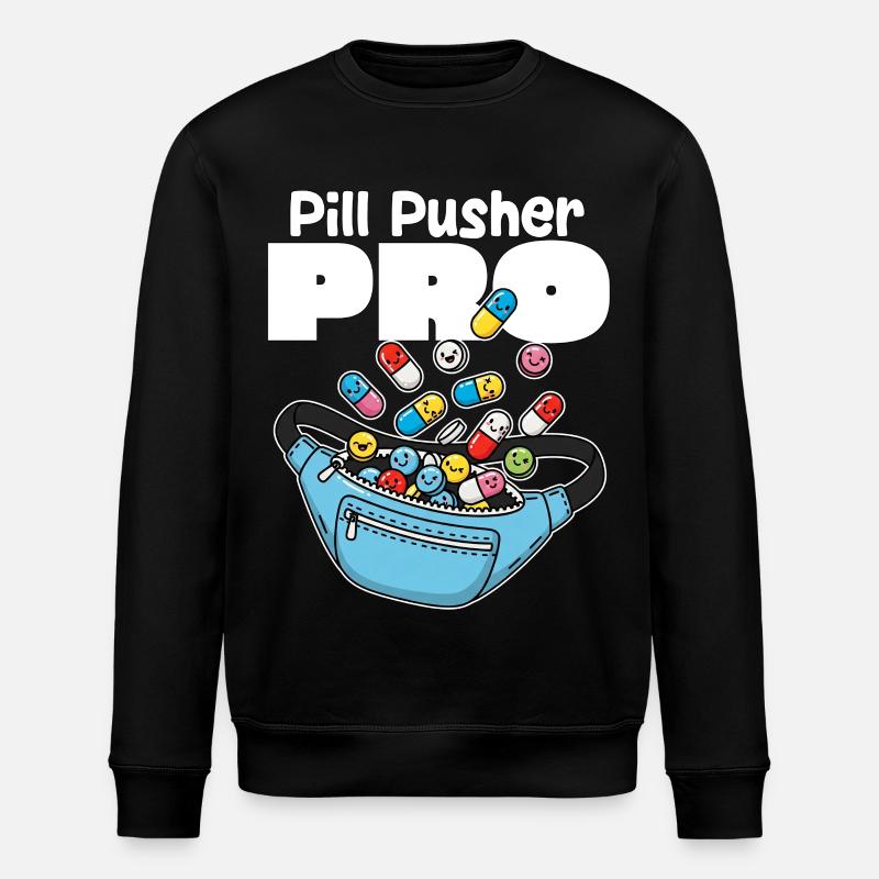 PILUL PUSHER PRO - CADEAU D’INFIRMIÈRE - Sweat bio ROLLER Stanley/Stella Unisexe - noir