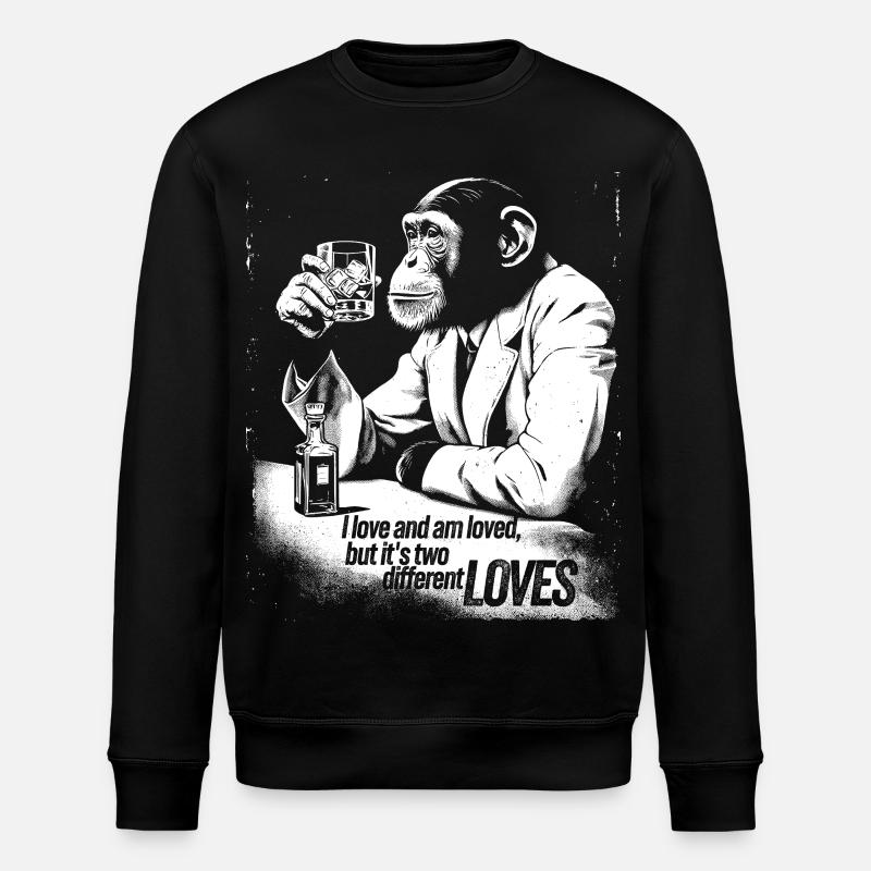 Conception sophistiquée de Monkey Cheers - Sweat bio ROLLER Stanley/Stella Unisexe - noir