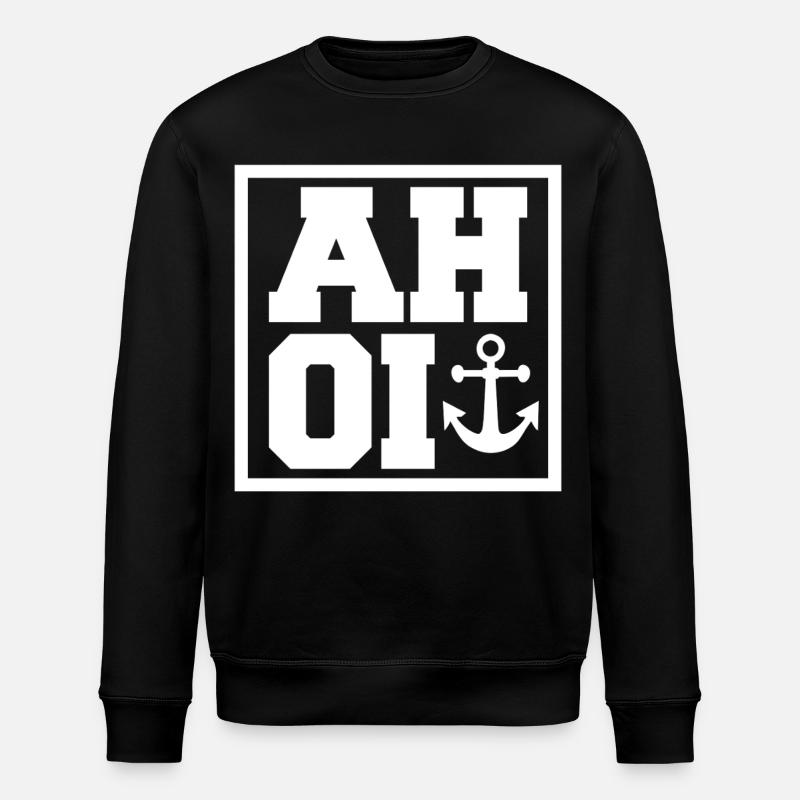 Ahoi Matrose - Stanley/Stella Unisex Bio-Sweatshirt ROLLER - Schwarz