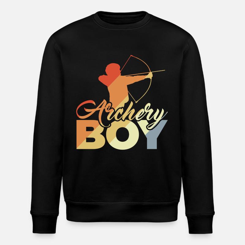 Bogenschützenjunge - Stanley/Stella Unisex Bio-Sweatshirt ROLLER - Schwarz