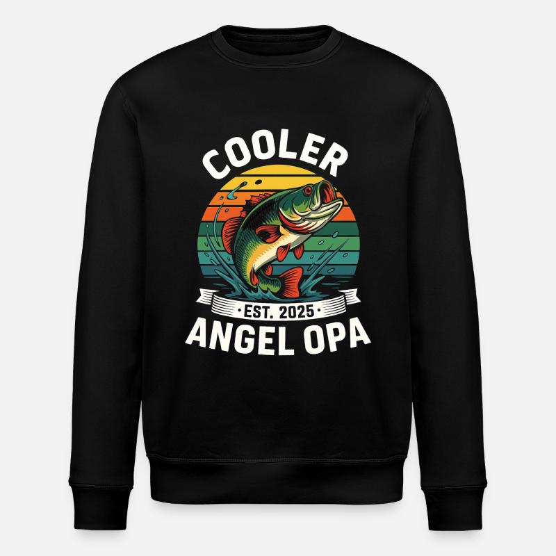 Cool Angel Grandpa Pêche Pêche - Sweat bio ROLLER Stanley/Stella Unisexe - noir
