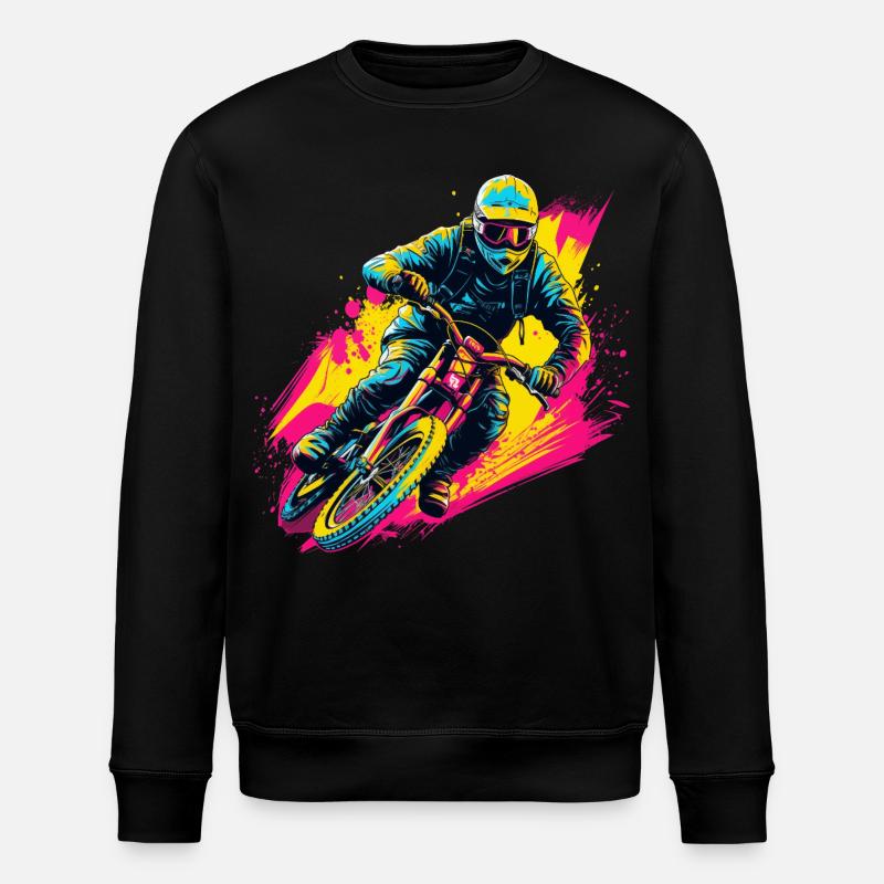 BMX Biker Steamwave - Sweat bio ROLLER Stanley/Stella Unisexe - noir