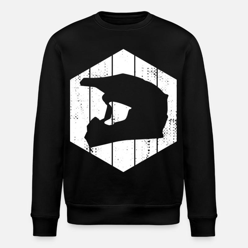 Motocross Helm - Stanley/Stella Unisex Bio-Sweatshirt ROLLER - Schwarz