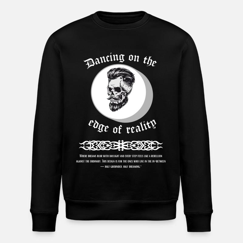Dancing_on_the_edge_of_reality - Stanley/Stella Unisex Bio-Sweatshirt ROLLER - Schwarz