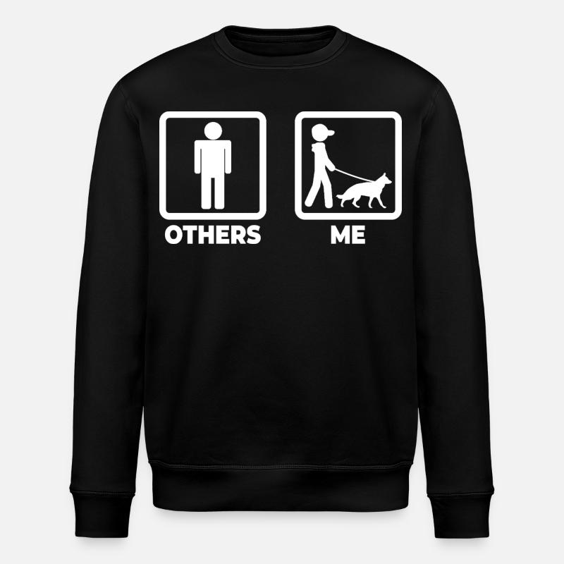 German Shepherd Owner - Stanley/Stella ROLLER Unisex Organic Sweatshirt - black