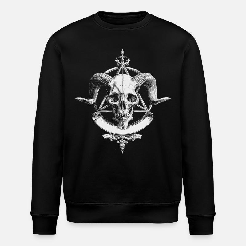 Demon Skull - Stanley/Stella Unisex Bio-Sweatshirt ROLLER - Schwarz