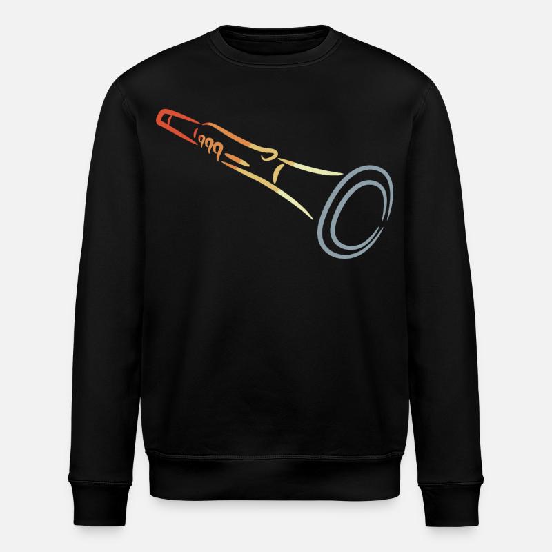 Dessin à la clarinette - Sweat bio ROLLER Stanley/Stella Unisexe - noir