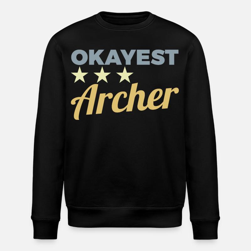 Durchschnittlicher Bogenschütze - Stanley/Stella Unisex Bio-Sweatshirt ROLLER - Schwarz